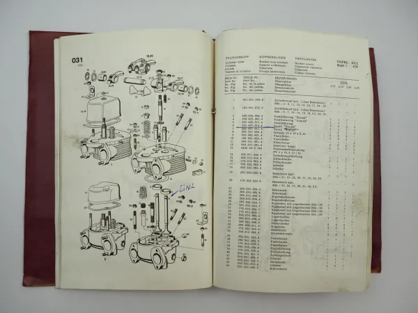 Farymann Diesel L12 L14 L20 L30 Motor Bedienungsanleitung Ersatzteilliste 1978