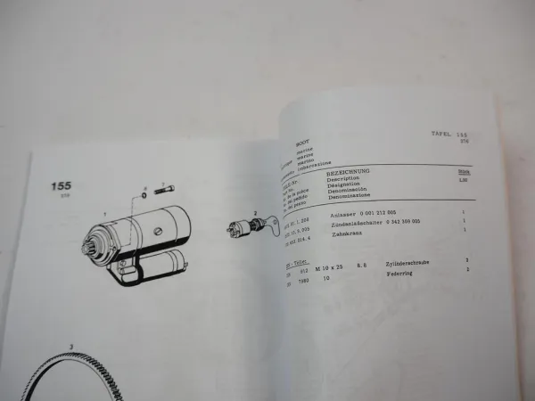 Farymann L12 L14 L20 L30 Dieselmotor Bedienungsanleitung & Ersatzteilliste 1976