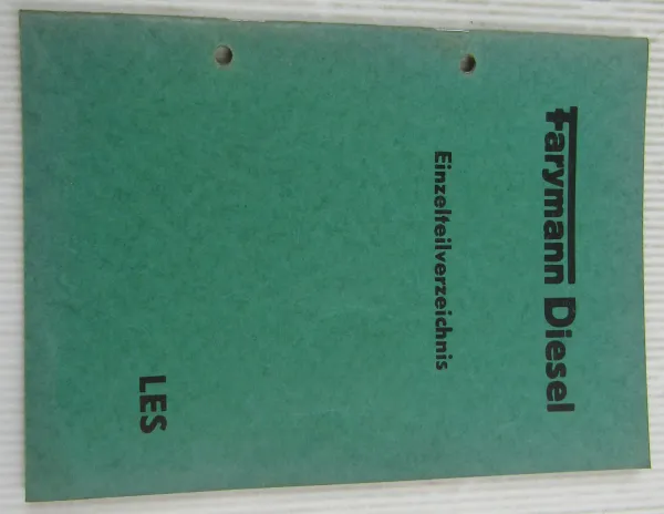 Farymann LES Dieselmotor Ersatzteilliste ERsatzteilkatalog von 1958