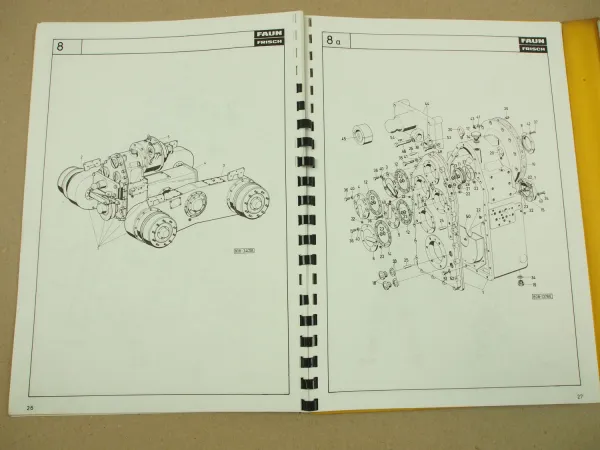 Faun F 115P Lader Ersatzteilkatalog Ersatzteilliste Spare Parts 1979