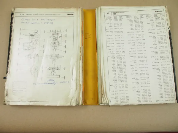 Faun F 155 Grader Ersatzteilkatalog Ersatzteilliste Spare Parts List Teileliste