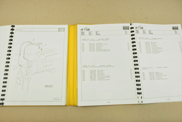 Faun F105 Grader Ersatzteilliste Parts List Pieces rechange ca 1979