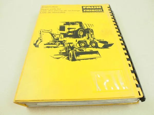 Faun F1300C Radlader Ersatzteilliste Teilekatalog Parts List Pieces rechange
