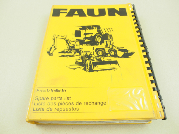 Faun F155 Grader Ersatzteilliste Ersatzteilkatalog Parts List Pieces rechange