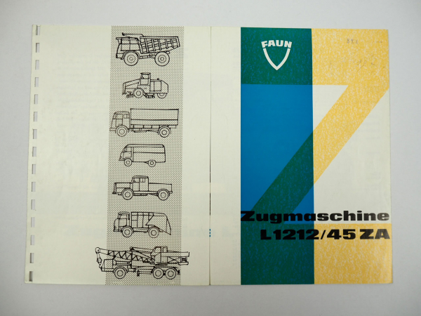 FAUN L1212/45 ZA Zugmaschine LKW Prospekt 1960er