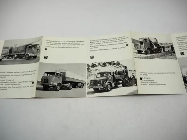 Faun LKW Muldenkipper Saugmaschine Kommunalfahrzeuge Prospekt Programm 50er J.