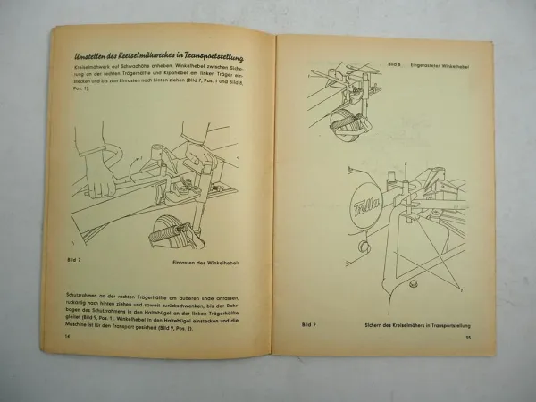 Fella FKM2 Kreiselmähwerk Betriebsanleitung Ersatzteilliste 1970