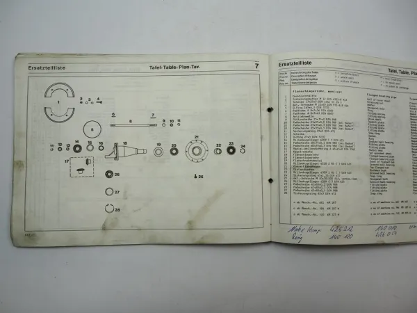 Fella KM 187 225 H Kreiselmähwerk Bedienungsanleitung Ersatzteilliste 1988