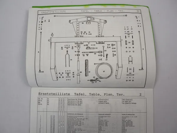 Fella KM 230 270 300 FZ FP Turbo Mäher Ersatzteilliste Ersatzteilkatalog 1990er