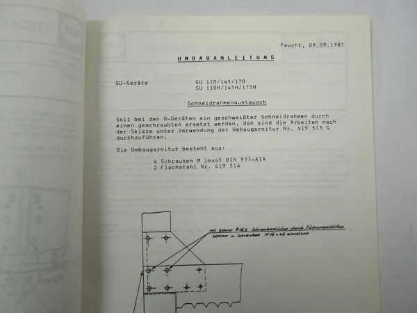Fella Service Info Mähwerke Turboheuer Turboschwader 1988 Schulungshandbuch