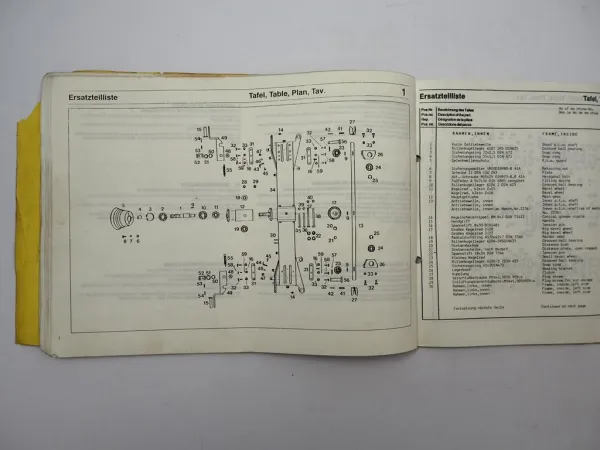 Fella TH 410 520 700 D DHydro Turboheuer Betriebsanleitung Ersatzteilliste 1986