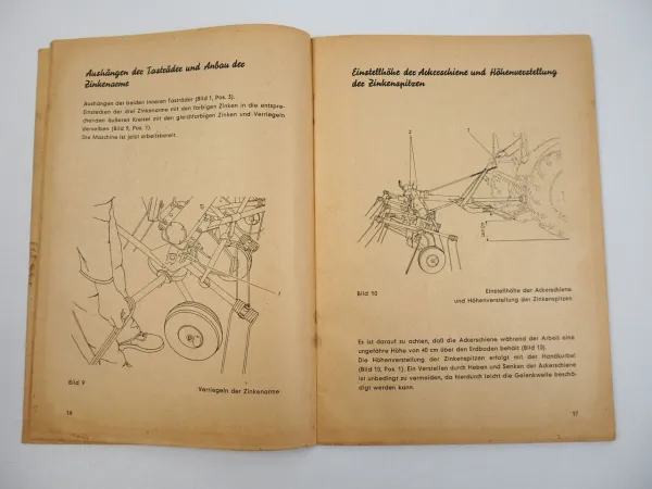 Fella TH4D Turboheuer System Krüger Bedienungsanleitung Ersatzteilliste 1965