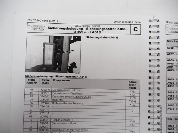 Fendt 300 Vario COM III Schaltplan Elektrik Hydraulik Schulungsunterlagen 2008