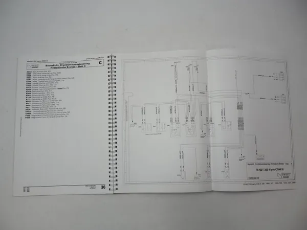 Fendt 300 Vario COM III Schaltplan Elektrik Hydraulik Schulungsunterlagen 2008