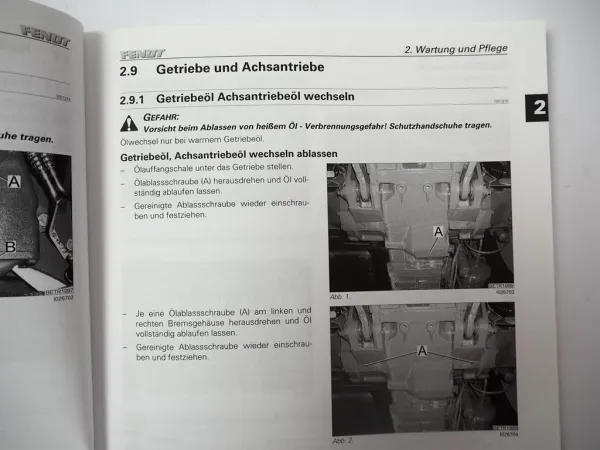 Fendt 309 310 311 312 Vario Traktor Betriebsanleitung Bedienung Wartung 2006/10