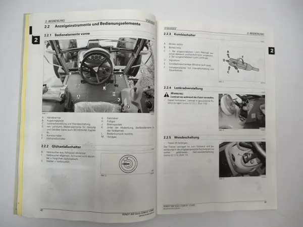 Fendt 309 310 311 312 Vario Traktor Betriebsanleitung Bedienung Wartung 2010