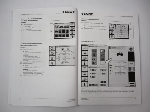 Fendt 310 311 312 313 Vario S4 Profi Betriebsanleitung Wartung Varioterminal