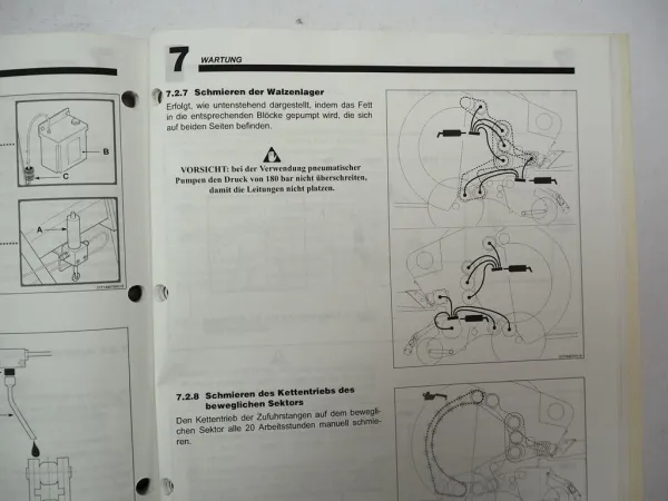Fendt 3250 Rundballenpresse Betriebsanleitung Bedienung Wartung 2004/06