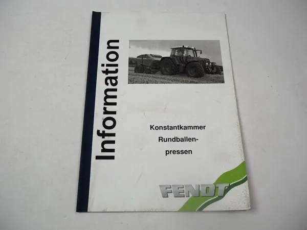 Fendt 3250 S P Rundballen Presse Produktinformation ca. 2005