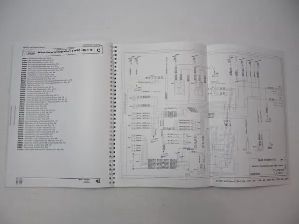 Fendt 400 Vario COM III Schaltplan Elektrik Hydraulik Schulungsunterlagen 2008