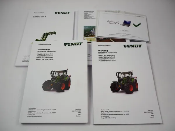 Fendt 512 513 514 516 Vario Gen3 Precision Farming Betriebsanleitung 2021/22