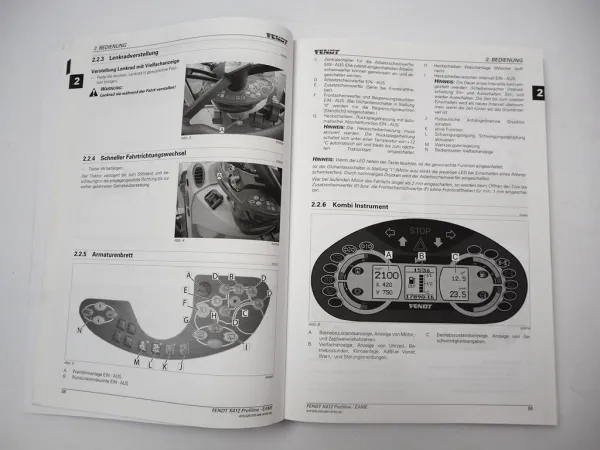 Fendt 512 513 514 516 Vario Profi ProfiPlus Betriebsanleitung Bedienung 2013