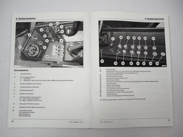 Fendt 5180C Mähdrescher Betriebsanleitung Bedienung Wartung 2003