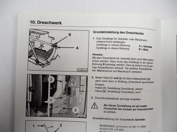 Fendt 5180C Mähdrescher Betriebsanleitung Bedienung Wartung 2003
