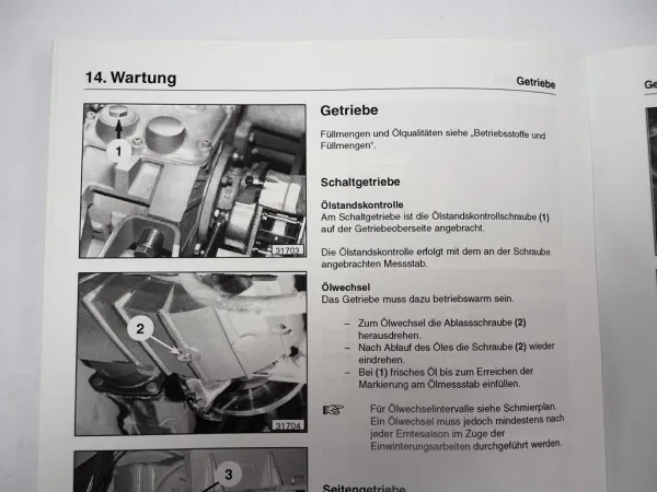Fendt 5180C Mähdrescher Betriebsanleitung Bedienung Wartung 2003