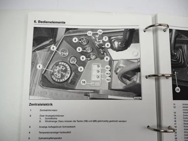 Fendt 5180C Mähdrescher Betriebsanleitung Bedienung Wartung 2004