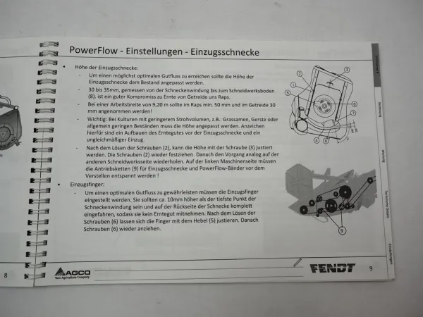 Fendt 5255 6275 L MCS Mähdrescher L-Serie Fahrerschulung Betriebsanleitung 2016
