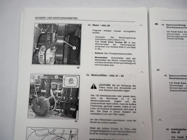 Fendt 5270 6300 C C-AL Mähdrescher Betriebsanleitung Bedienung Wartung 2006