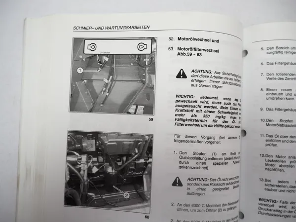 Fendt 5270 6300 C C-AL Mähdrescher Betriebsanleitung Bedienung Wartung 2006