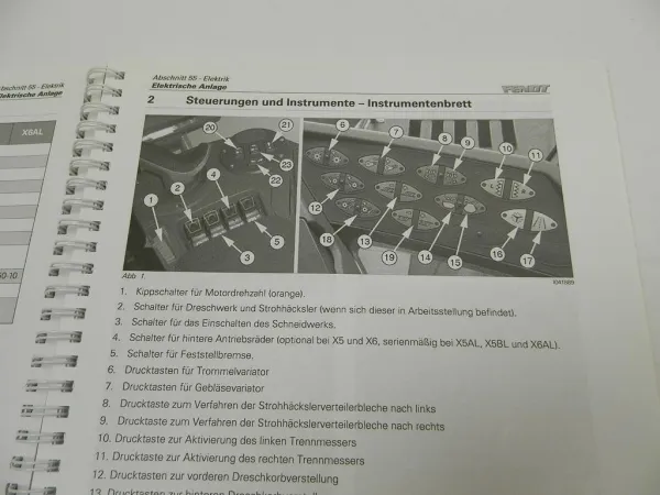 Fendt 5275 6335 C PL Mähdrescher Schaltplan Elektrik Hydraulik Schulung 2013