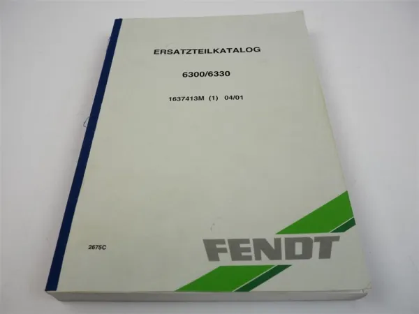 Fendt 6300 6330 Mähdrescher Ersatzteilkatalog Spare parts list
