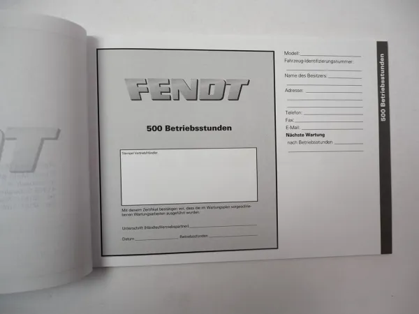 Fendt 712 714 716 718 Vario Traktor Betriebsanleitung Bedienung Wartung 2010