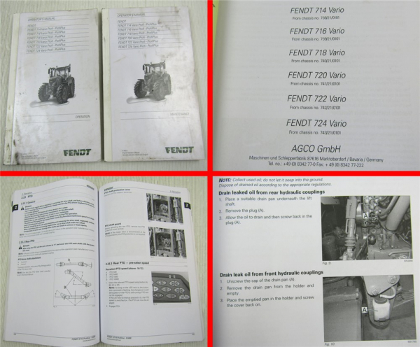 Fendt 714 716 718 720 722 724 Vario Profi ProfiPlus Operators Manual 2014/15
