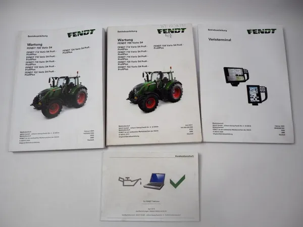 Fendt 714 716 718 720 722 724 Vario S4 Profi Betriebsanleitung Varioterminal