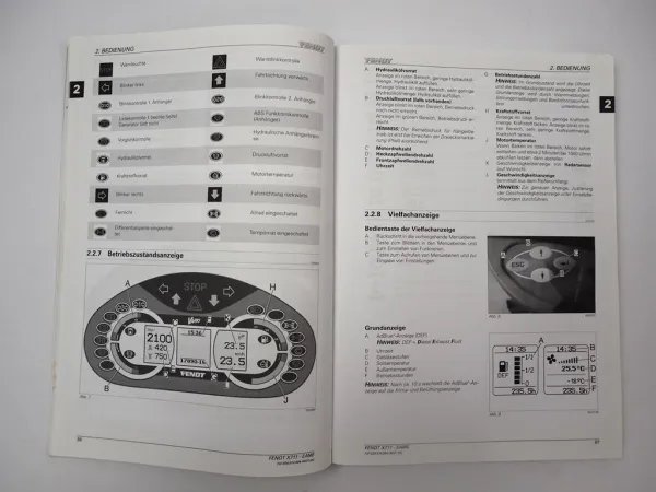 Fendt 714 716 718 720 722 724 Vario Traktor Betriebsanleitung Bedienung 2012