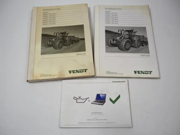 Fendt 714 716 718 720 722 724 Vario Traktor Betriebsanleitung Wartung 2012