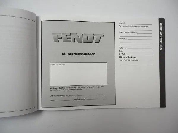 Fendt 714 716 718 720 722 724 Vario Traktor Betriebsanleitung Wartung 2012