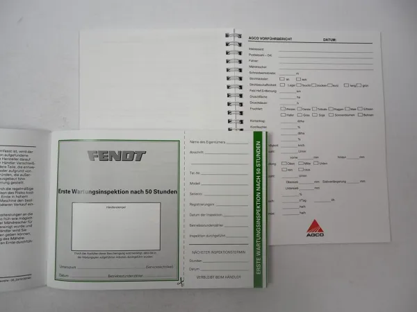 Fendt 8370P 8400P Mähdrescher Betriebsanleitung 2009 Schneidwerk Ersatzteilliste