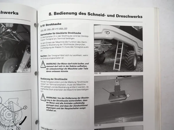 Fendt 8370P 8400P Mähdrescher Betriebsanleitung Bedienung Wartung 2008