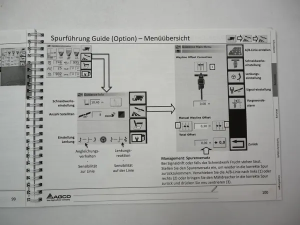 Fendt 8380P 8410P 9490X MF 7380 7382 9380 AL Mähdrescher Betriebsanleitung 2016