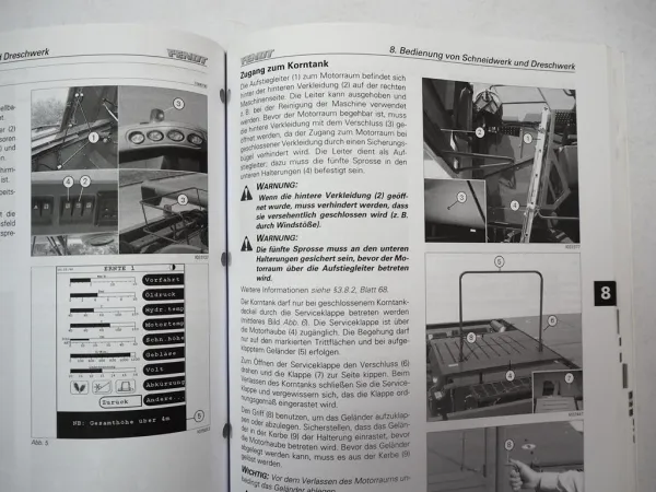 Fendt 9470X AL Mähdrescher Betriebsanleitung Bedienung Wartung 2011