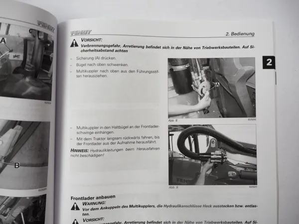 Fendt Cargo 3X 4X 5X Frontlader Betriebsanleitung Bedienung Wartung 2011