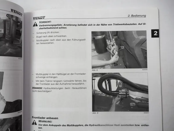 Fendt Cargo 3X 4X 5X Frontlader Betriebsanleitung Bedienung Wartung 2013