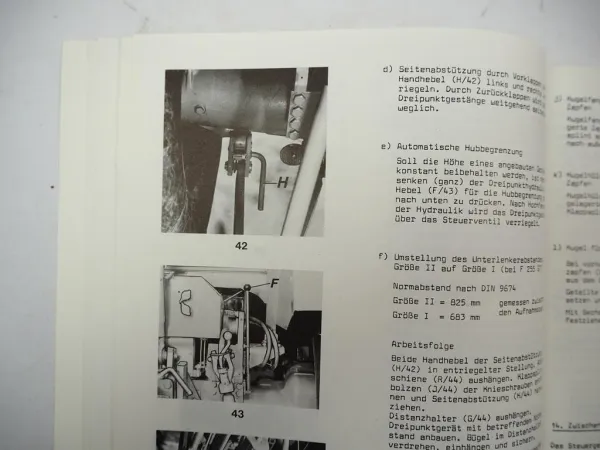 Fendt F 275 255 GT GTF Geräteträger Betriebsanleitung Wartung 1983