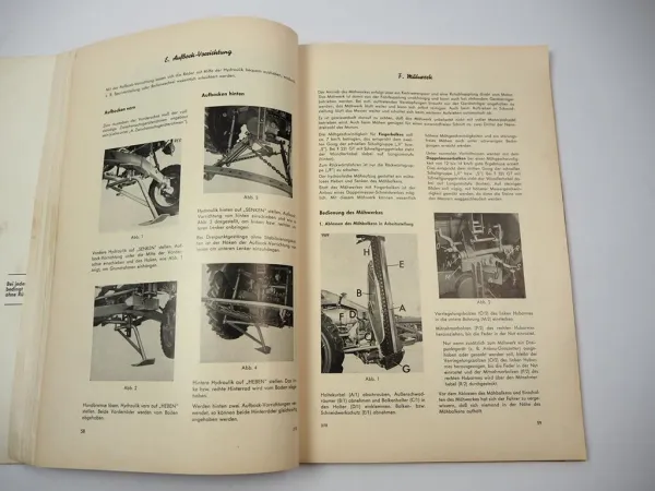 Fendt F231 230 225 220/1 GT Geräteträger Betriebsanleitung 1969 Original