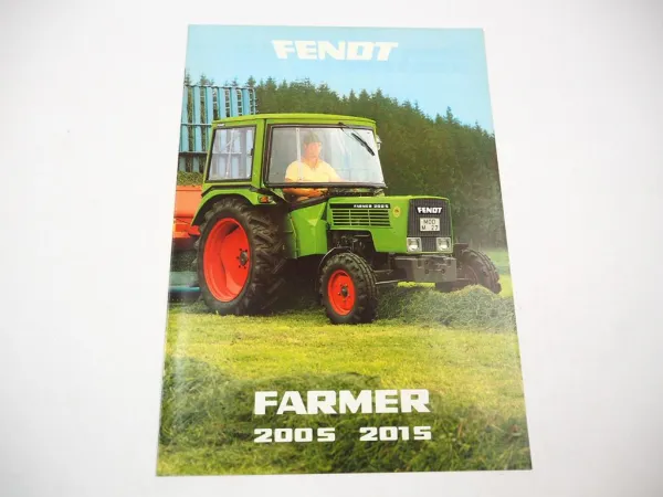 Fendt Farmer 200 201 S Traktor Prospekt mit technischen Daten ca. 1983